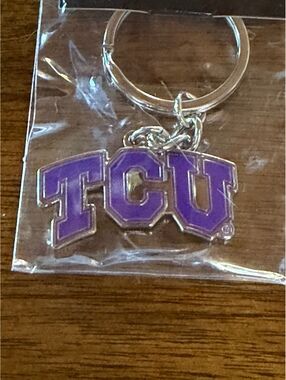 TCU Horned Frogs Logo Metal Keychain NCAA Fan Accessory